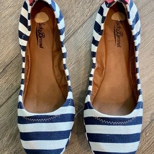 Lucky Striped Ballet Flats